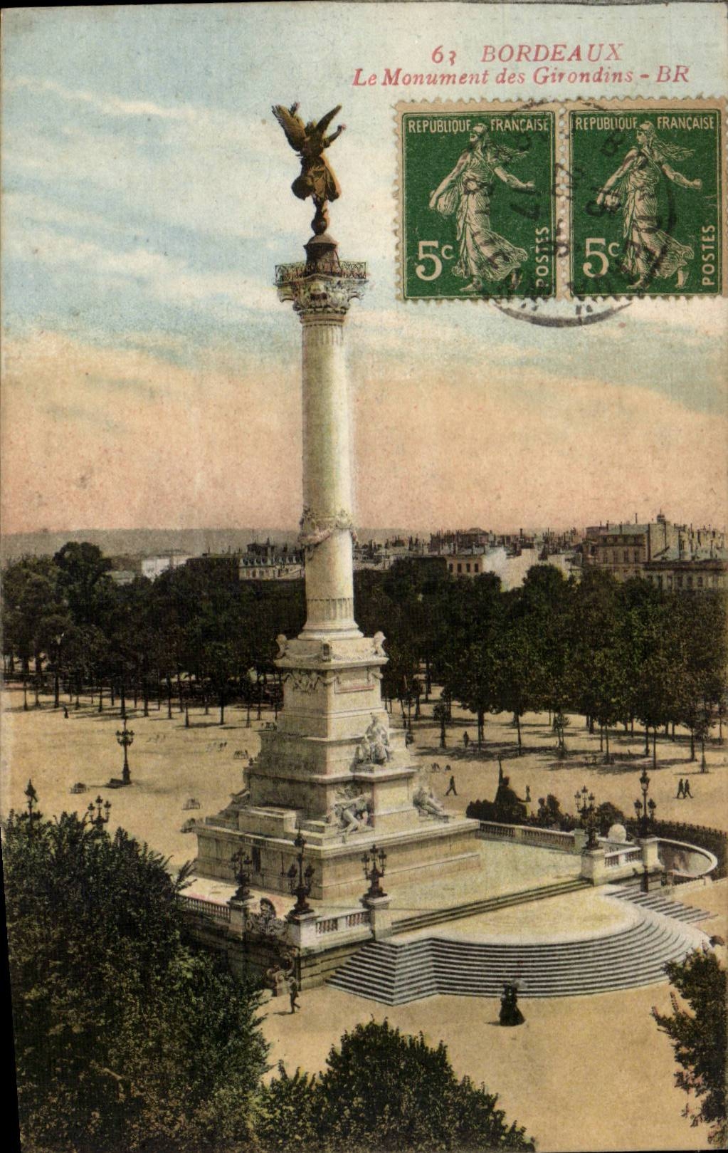 Bordeaux CPA Monument des Girondins
