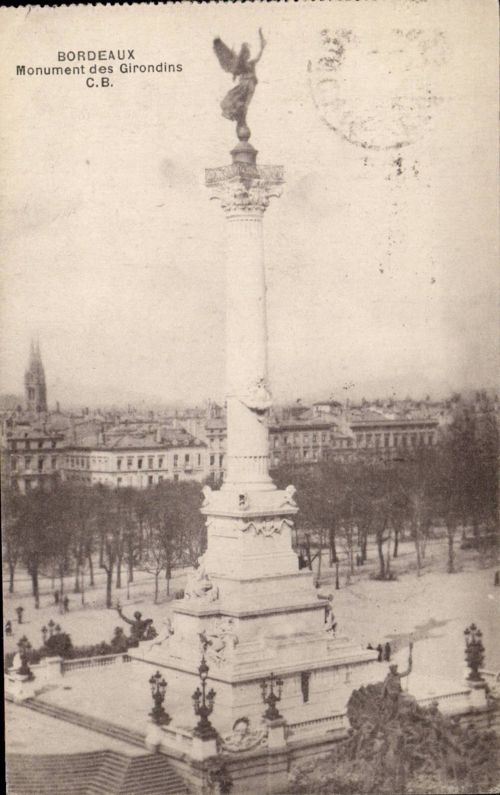 Bordeaux CPA Monument des Girondins