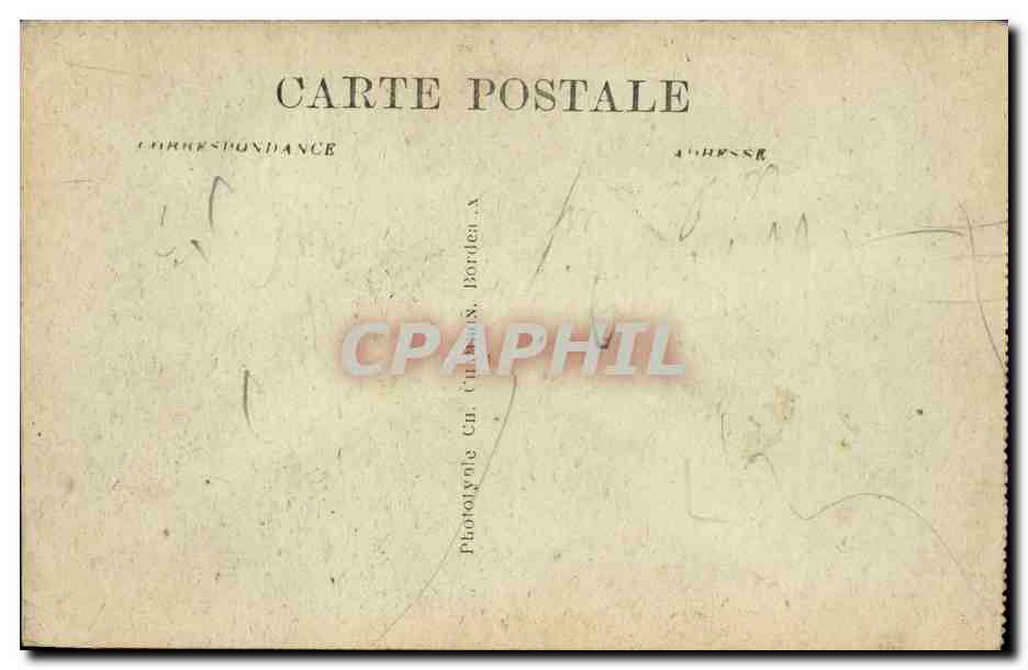 Bordeaux CPA la grosse horloge — Verso