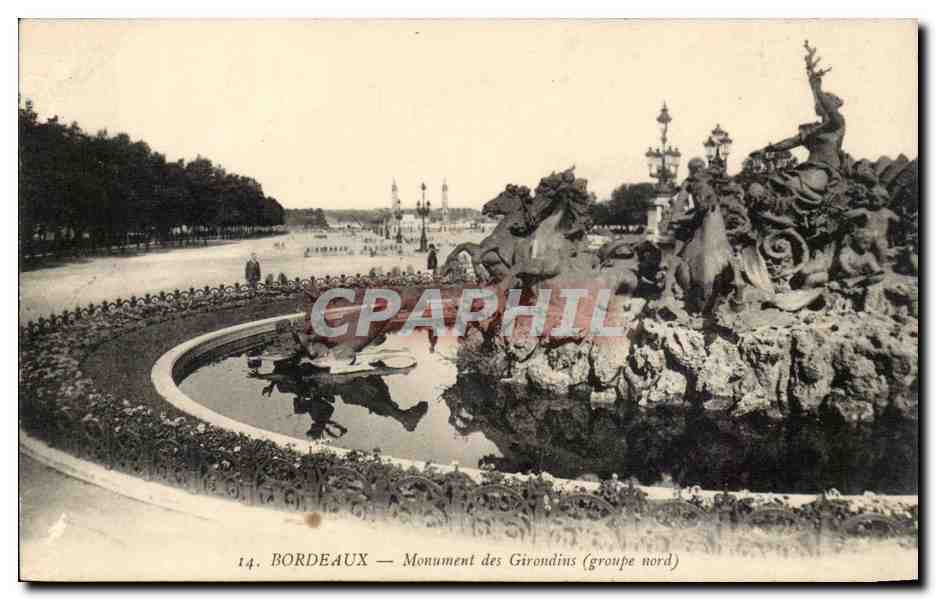 Bordeaux CPA Monument des Girondins (groue nord)