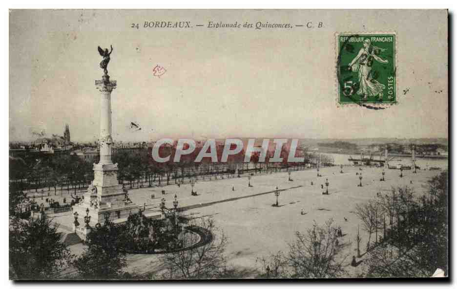 Bordeaux — Esplanade des Quinconces — C. B.
