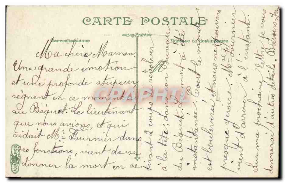 Bordeaux CPA Grand theatre — Verso