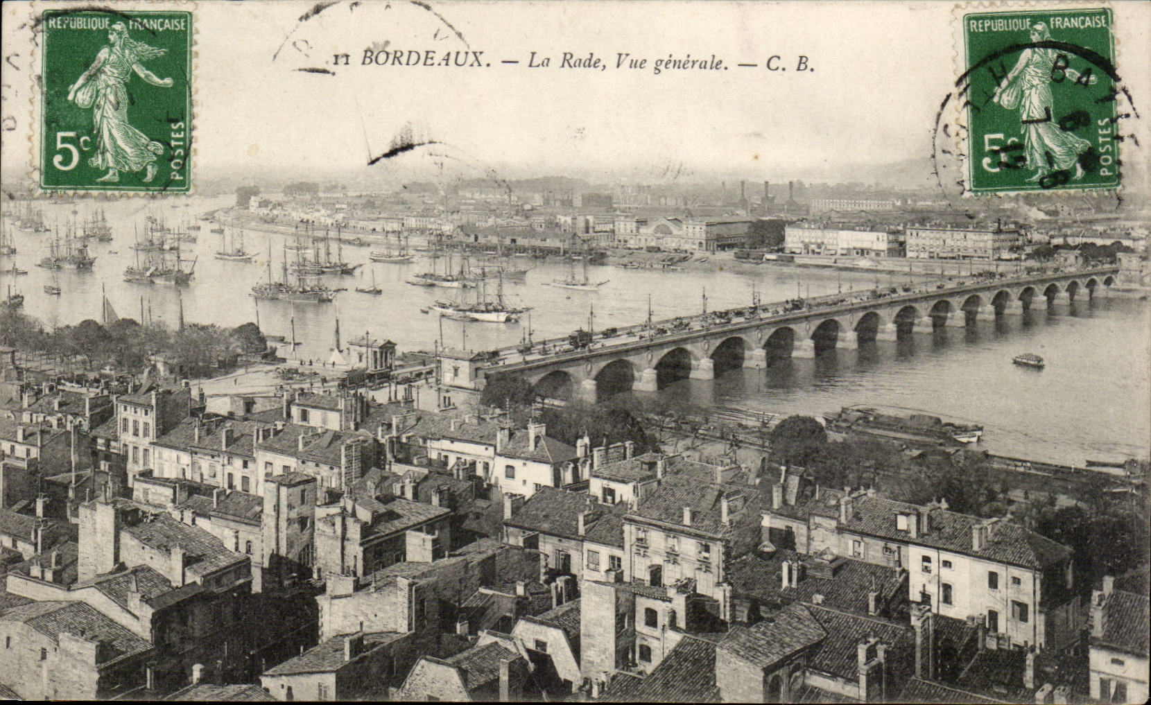 Bordeaux CPA La rade Vue generale