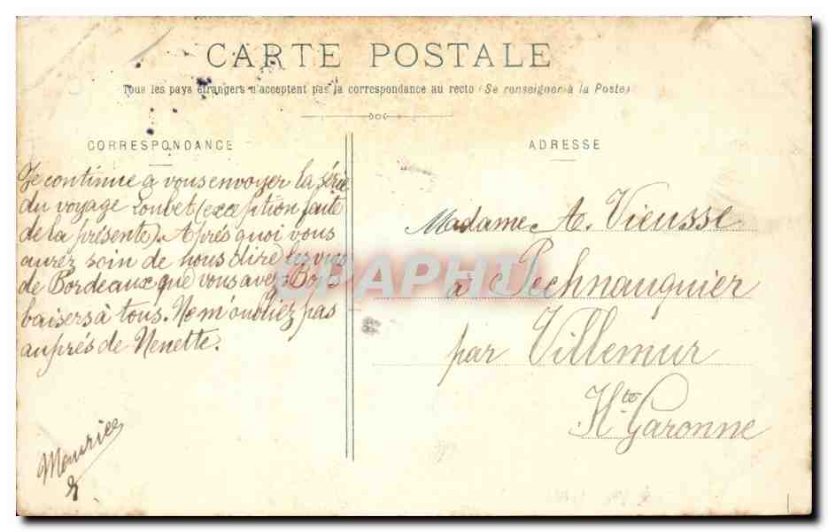 Bordeaux CPA Le lycee — Verso
