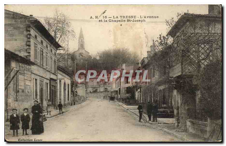 La Tresne - L'Avenue et la Chapelle Saint-Joseph — A.H. 16 — Collection Loses