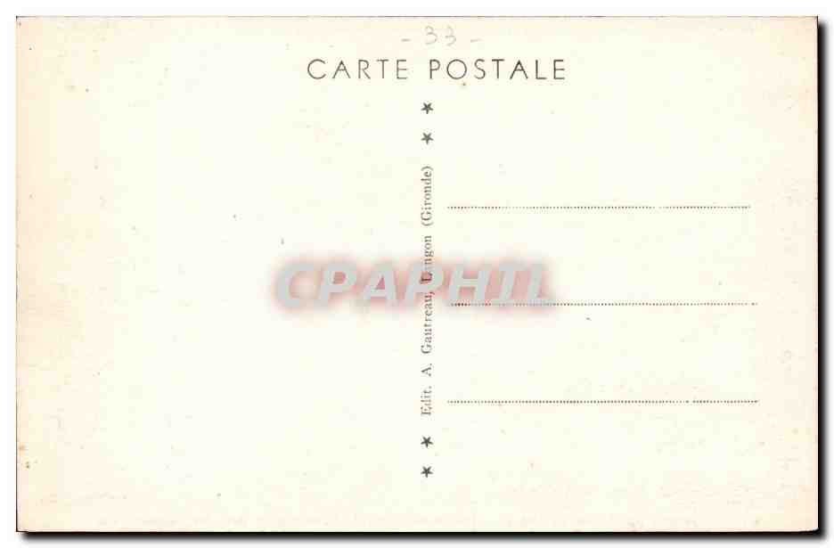 CPA Cadillac sur Garonne Ancien chateau bati au 16eme par un duc d'Epernon — Back