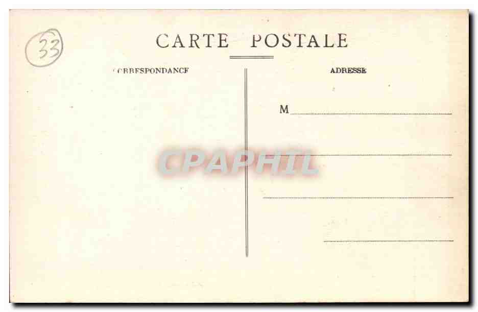 CPA Soulac Interieur de la basilique  — Rückseite