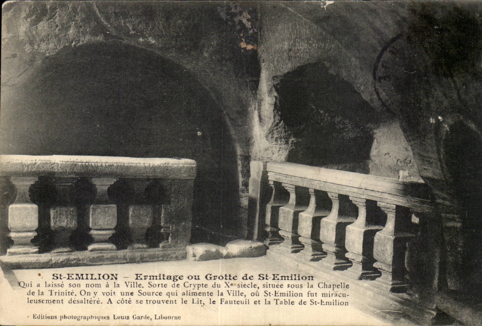 Saint Emilion CPA Ermitage ou grotte de St Emilion