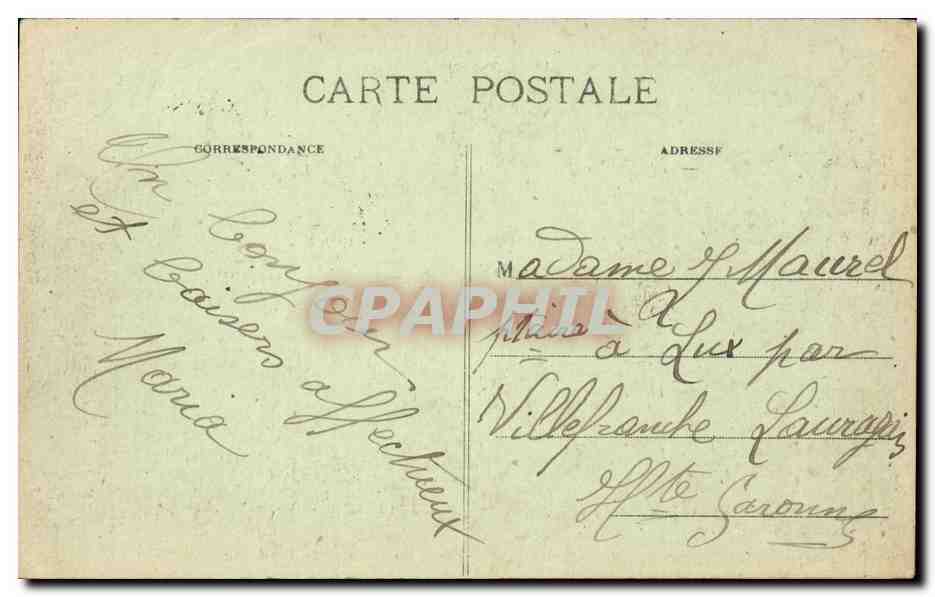 CPA Libourne Le Tertre de Fronsac et les rives de la Dordogne — Rückseite