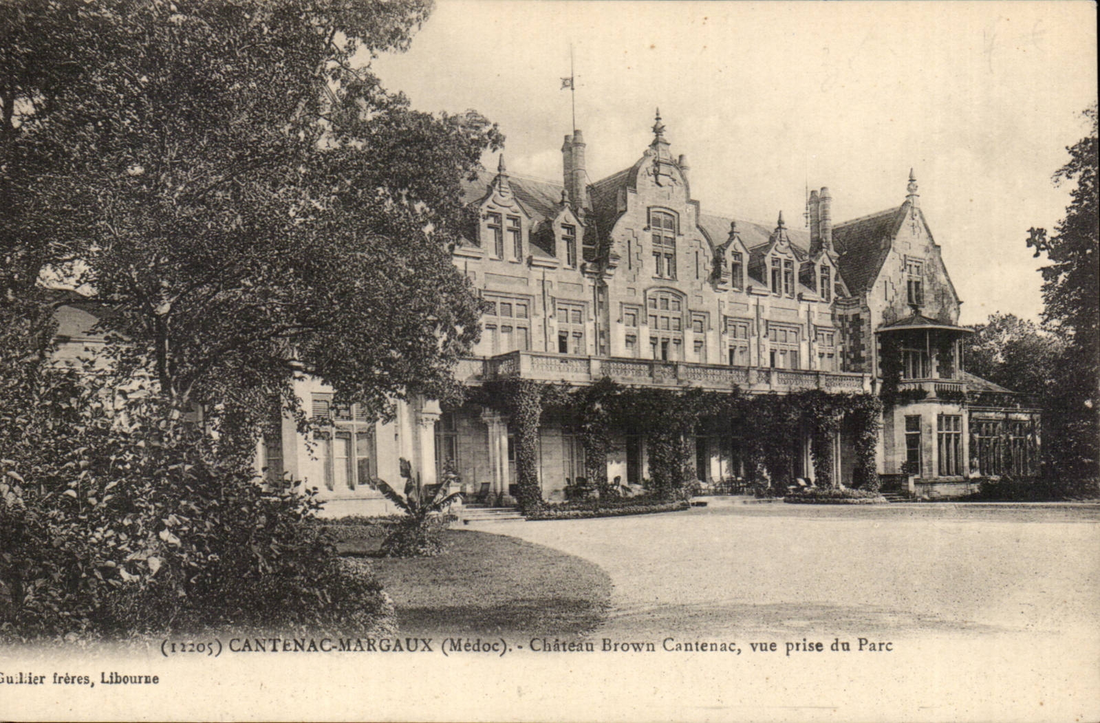 Cantenac-Margaux (Médoc) — Château Brown Cantenac, vue prise du Parc — Gullier Frères, Libourne (n°112205)