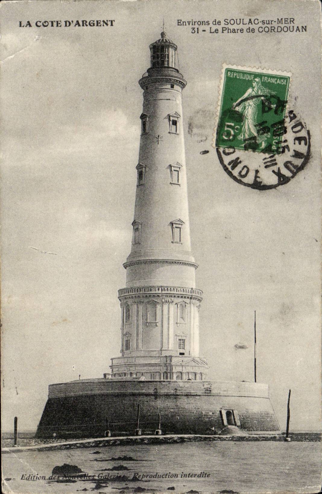 CPA Environs de Soulac sur mer le phare de Cordouan (lighthouse)