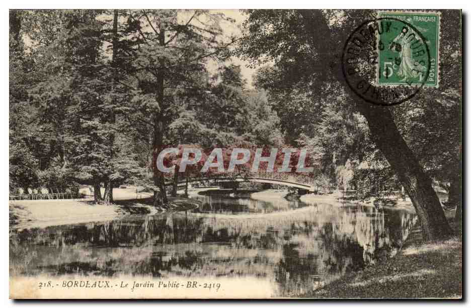 CPA Bordeaux Le jardin public
