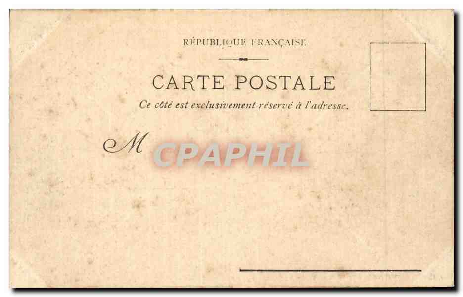 CPA Bordeaux Hotel de ville — Verso