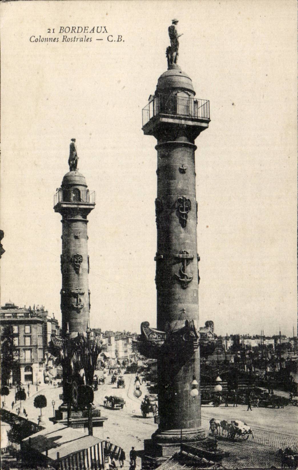 CPA Bordeaux Colonnes rostrales