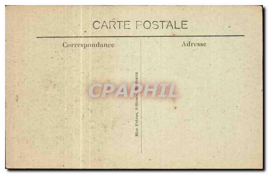 Bordeaux CPA Clocher Saint Michel — Verso