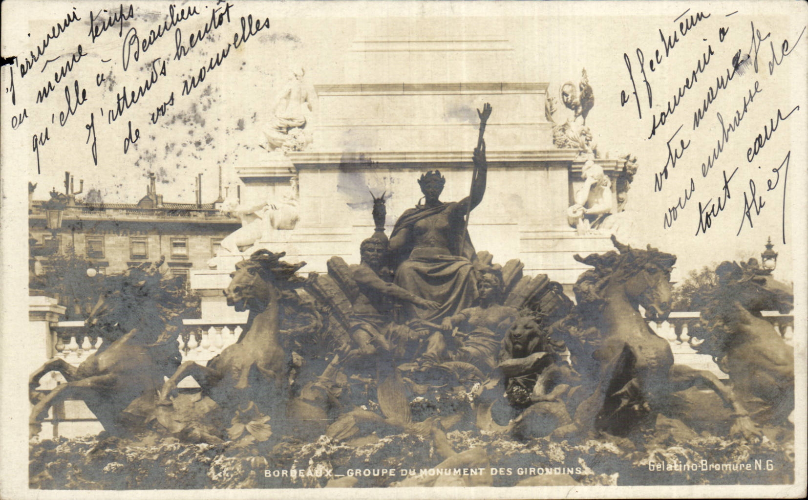 Bordeaux CPA Monument des Girondins