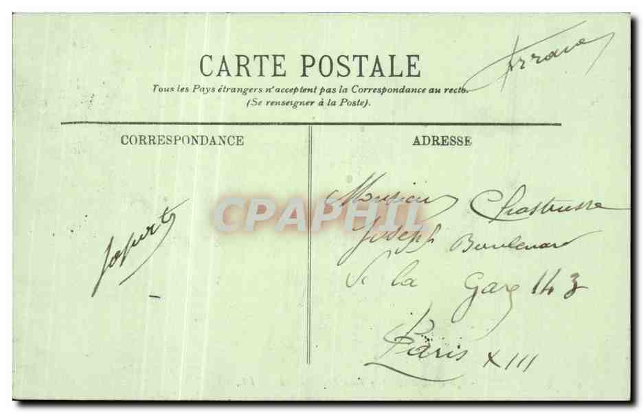 Bordeaux CPA La cathedrale et la tour Pey Berland — Rückseite