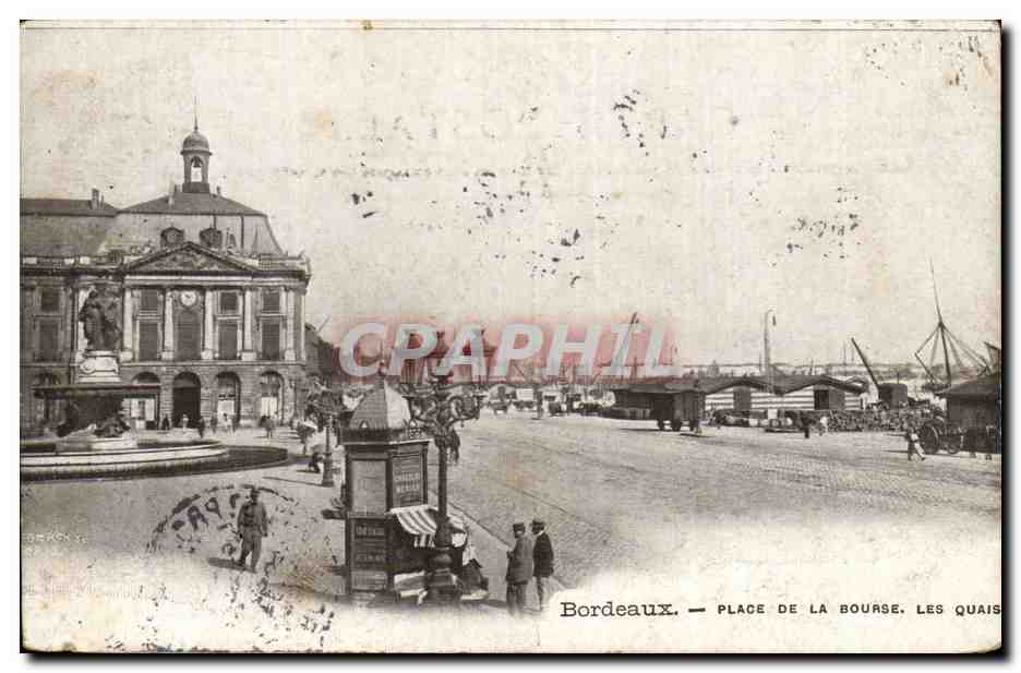 Bordeaux CPA Place de la Bourse les quais