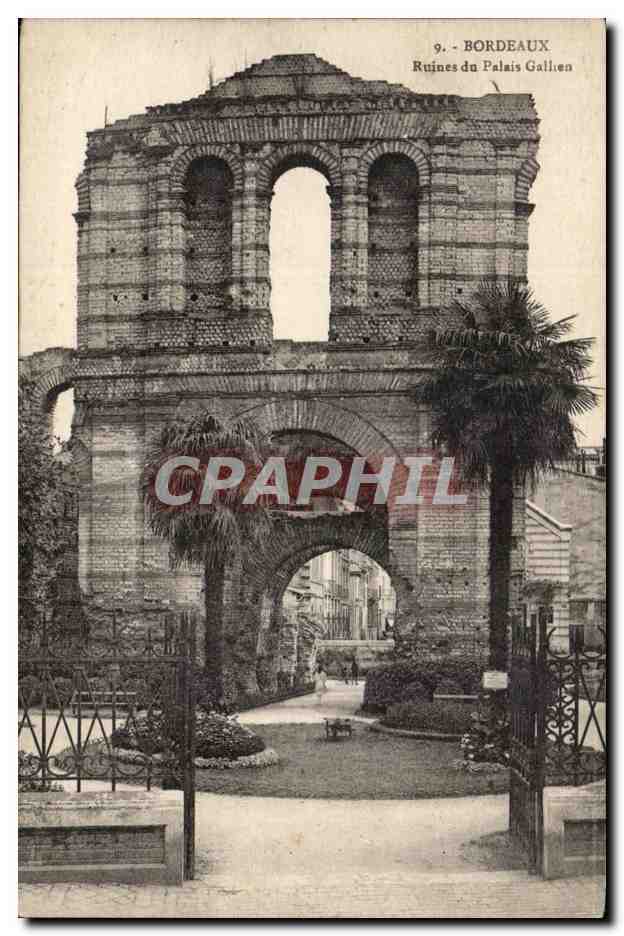 Bordeaux CPA Ruines du palais Gallien