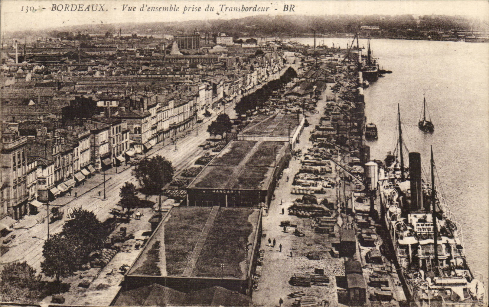 Bordeaux - Vue d'ensemble prise du Transbordeur - BR