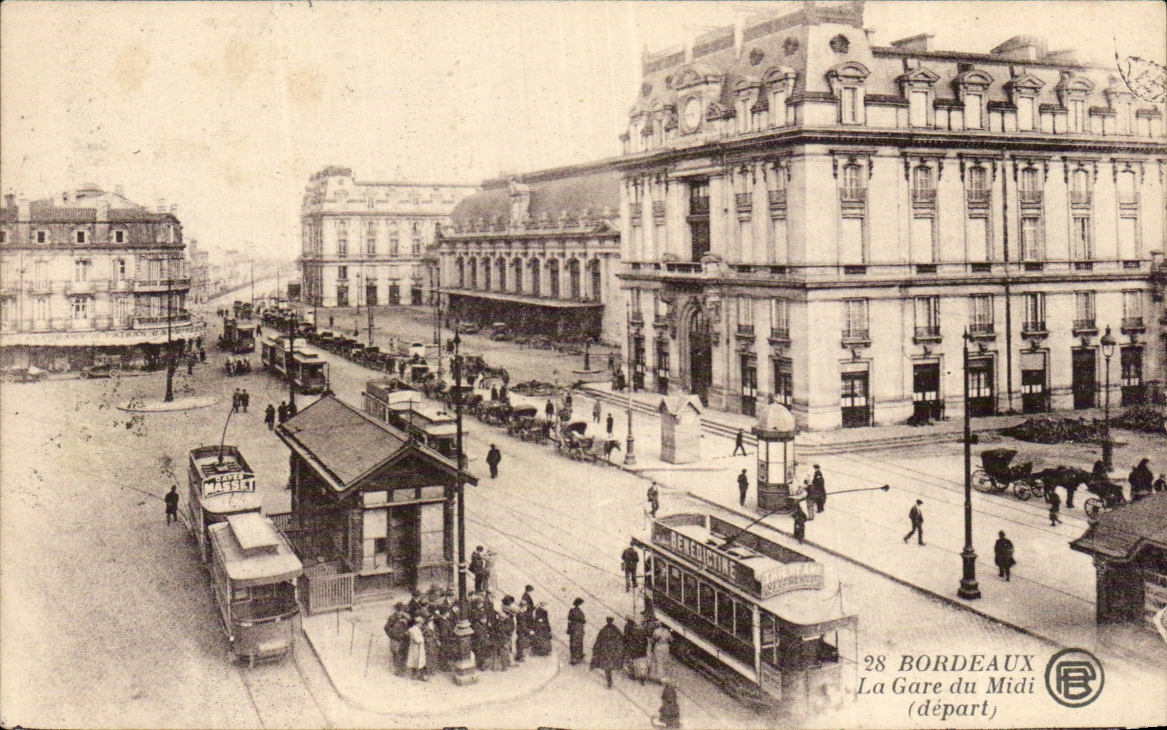 Bordeaux CPA La gare du midi (depart)