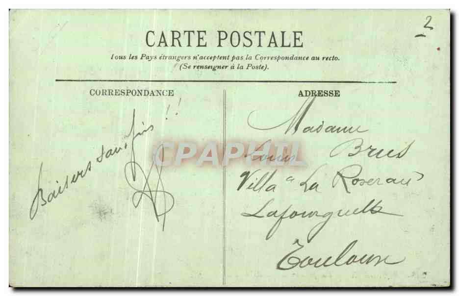 Bordeaux CPA Vue prise de la Bastide — Verso