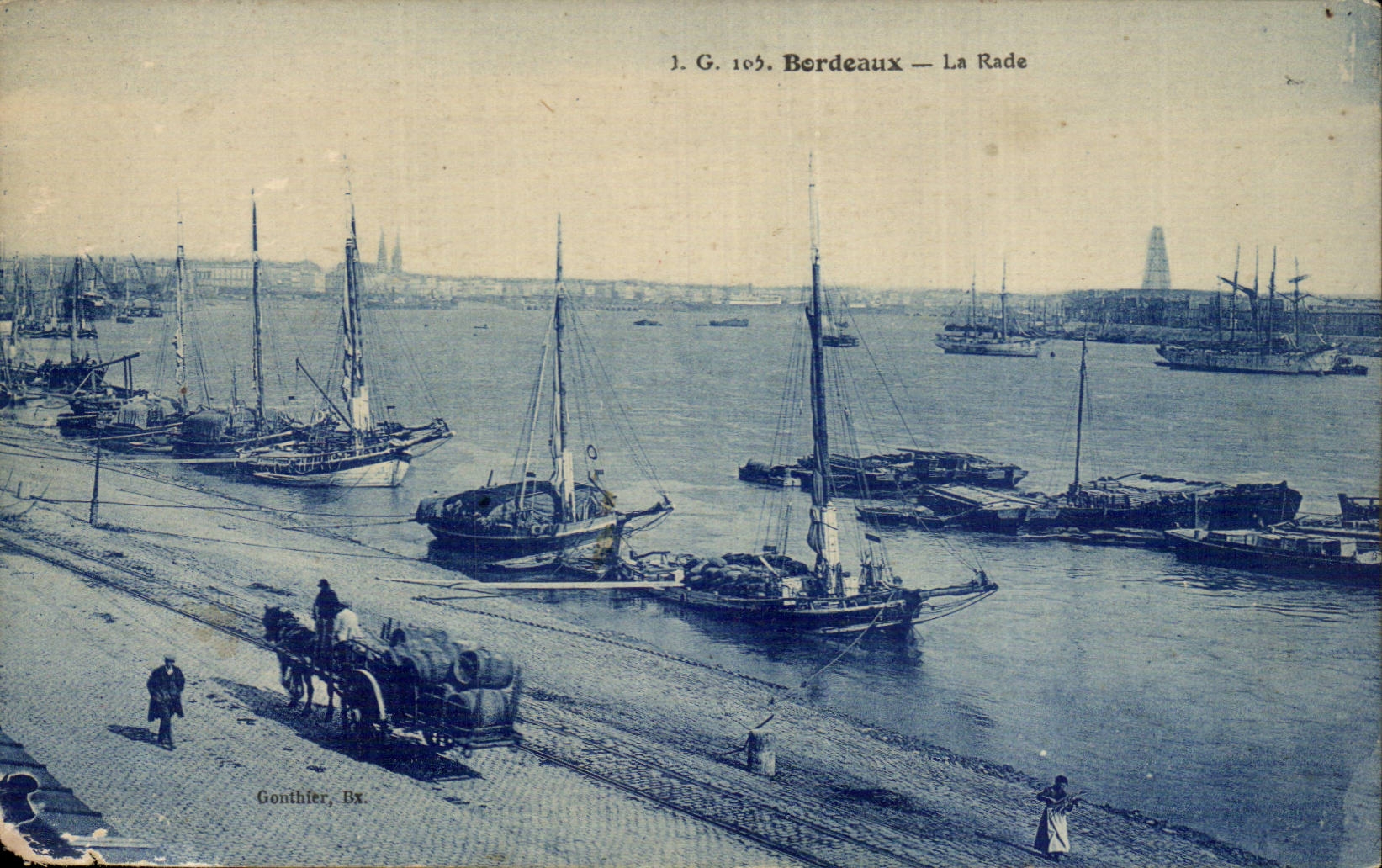 Bordeaux CPA La rade (bateaux)