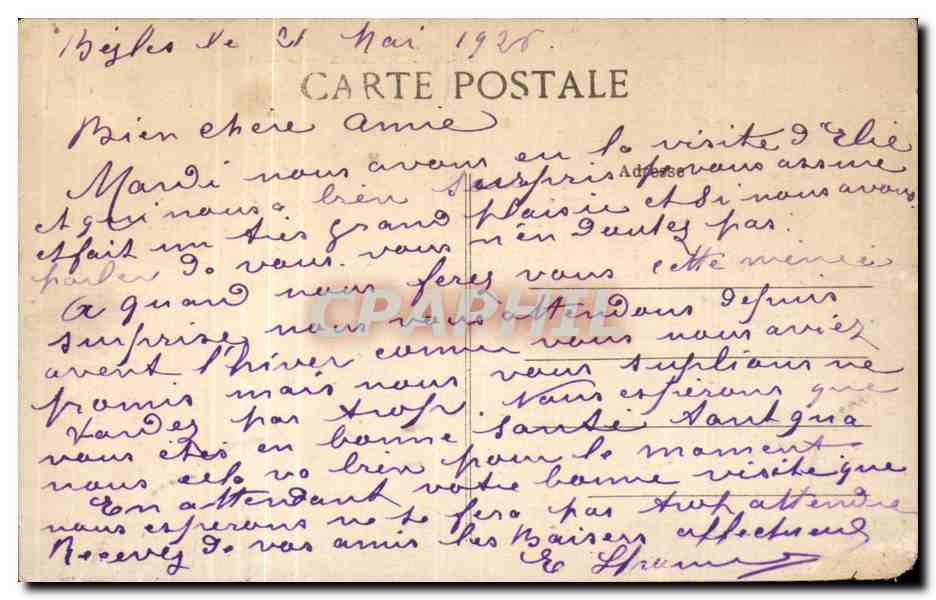 Bordeaux CPA La rade (bateaux) — Verso