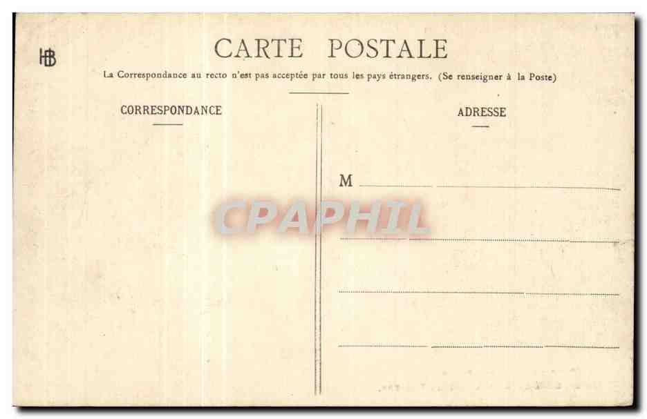 Bordeaux CPA Le grand theatre — Verso