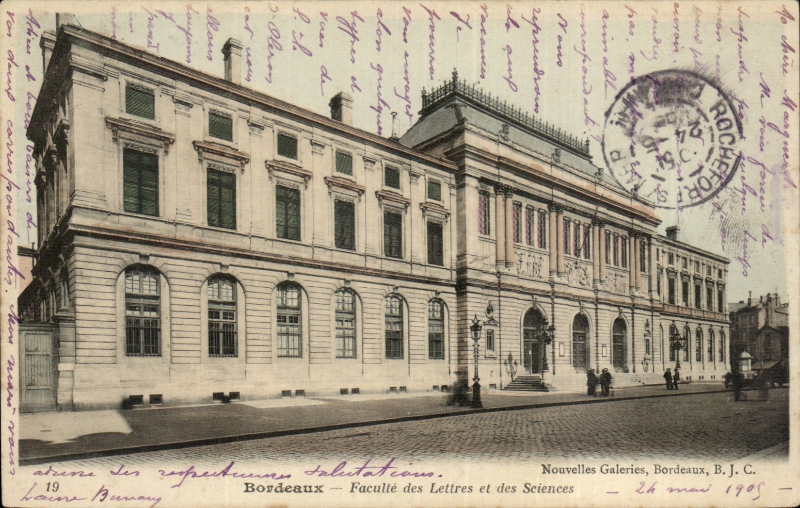 Bordeaux — Faculté des Lettres et des Sciences — Nouvelles Galeries, Bordeaux, B.J.C.