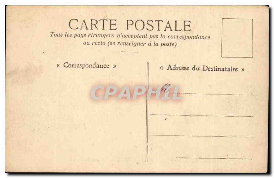 Toulon — Place de la Liberté. L'Allée des Palmiers — Collection A. Couturier, n°52 — Achterkant