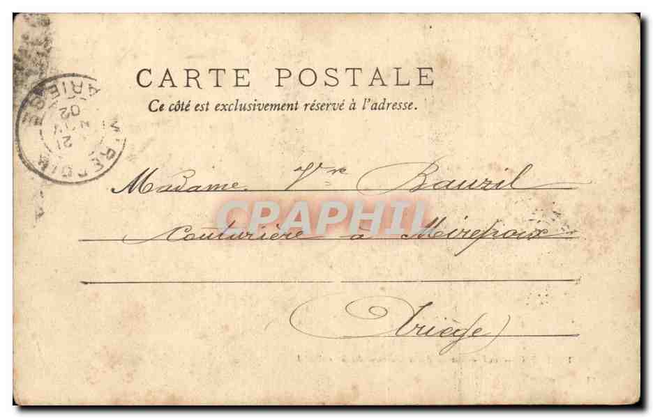 Toulon CPA Entree de la caserne du 8eme colonial (militaria) — Rückseite