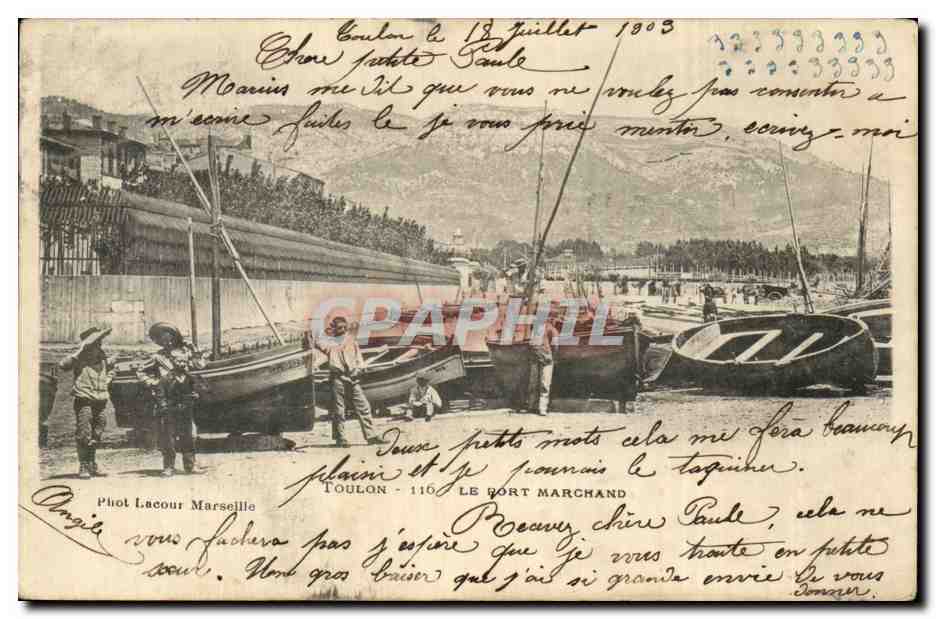Toulon CPA Le port marchand
