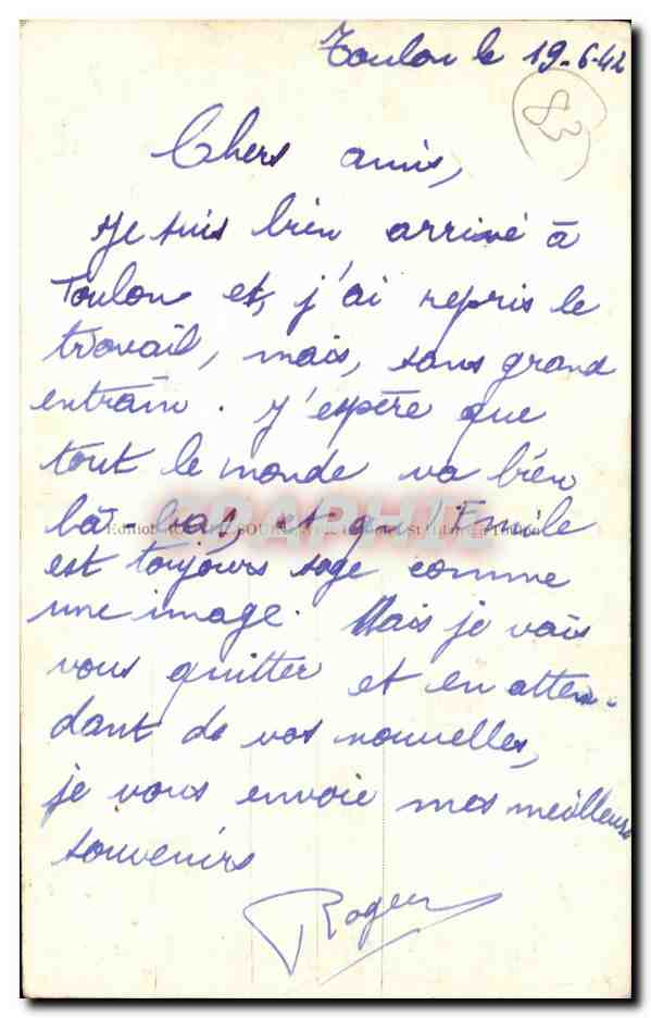La Seyne CPA Vue generale sur les Sablettes — Rückseite