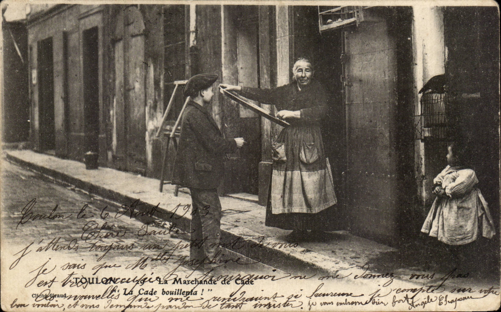 Toulon CPA La marchande de Cade La Cade bouillenta ! (TOP) (metiers)