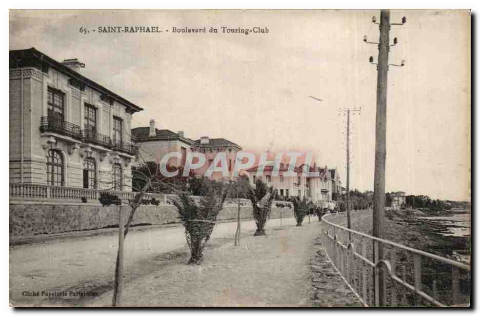 Saint Raphael CPA Boulevard du Touring Club