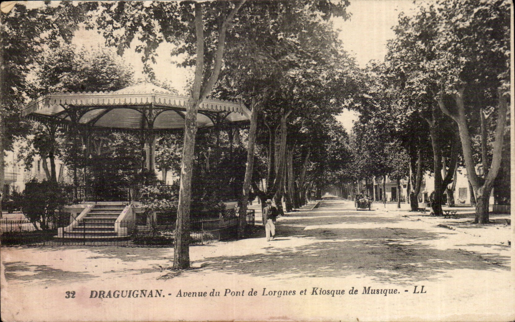 Draguignan - Avenue du Pont de Lorgnes et Kiosque de Musique - LL