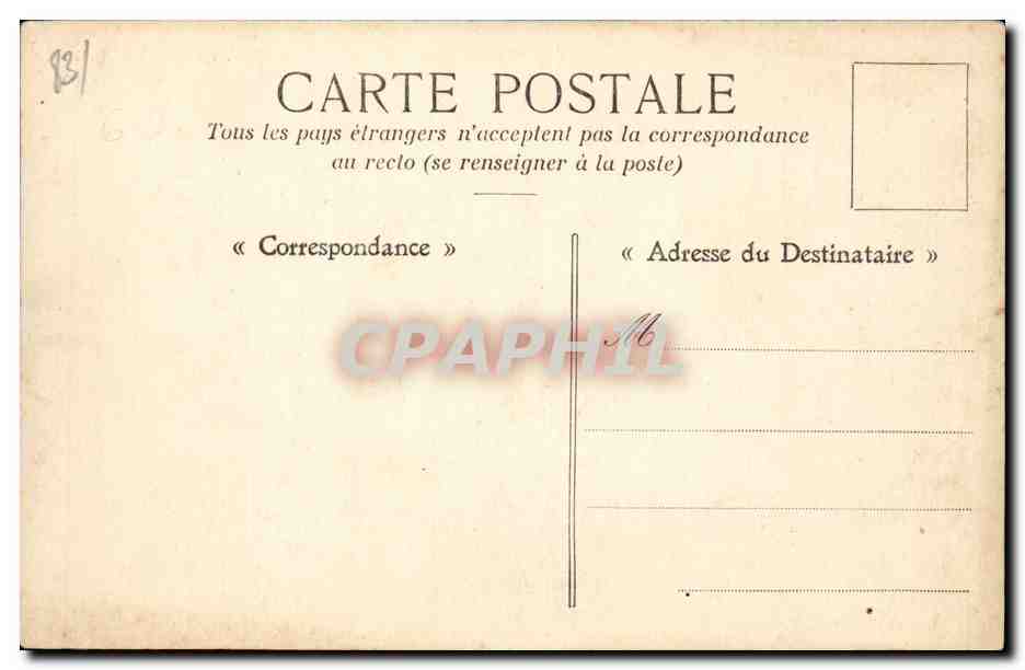 Toulon CPA Le carre du port La mairie — Verso