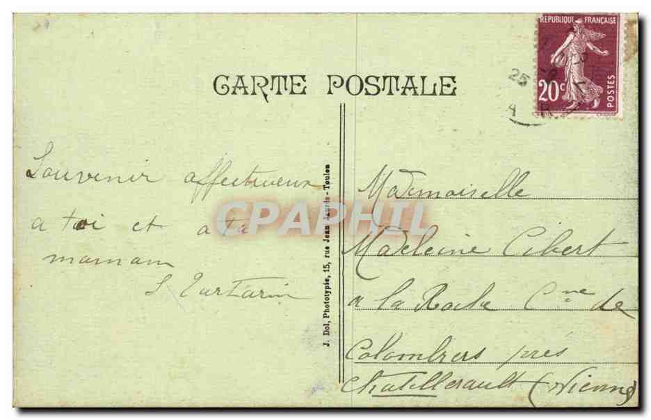 Sanary CPA Vue generale — Rückseite