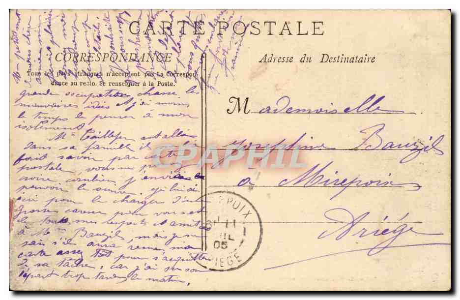 Toulon - Das Casino des Sablettes — Edition du Petit Marseille, n°712 — Rückseite