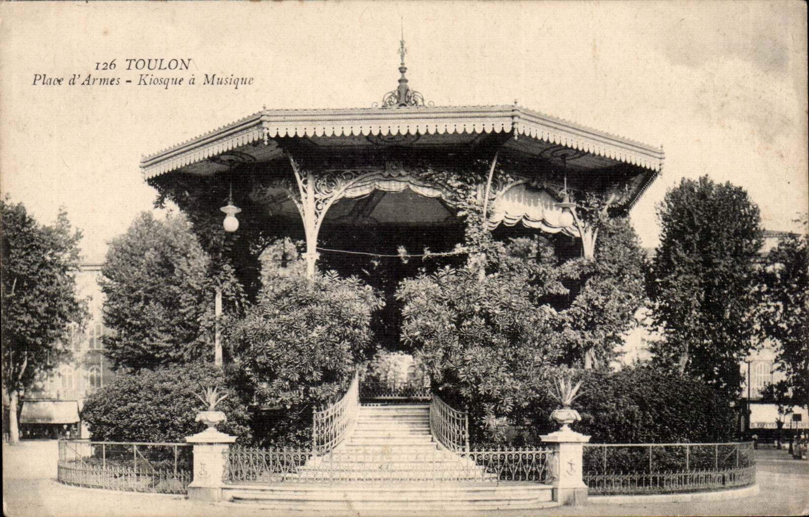 Toulon CPA Place d'armes Kiosque a musique