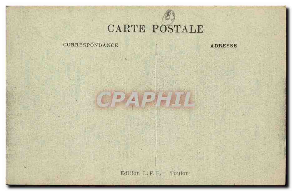 Toulon CPA Place d'armes Kiosque a musique — Rückseite