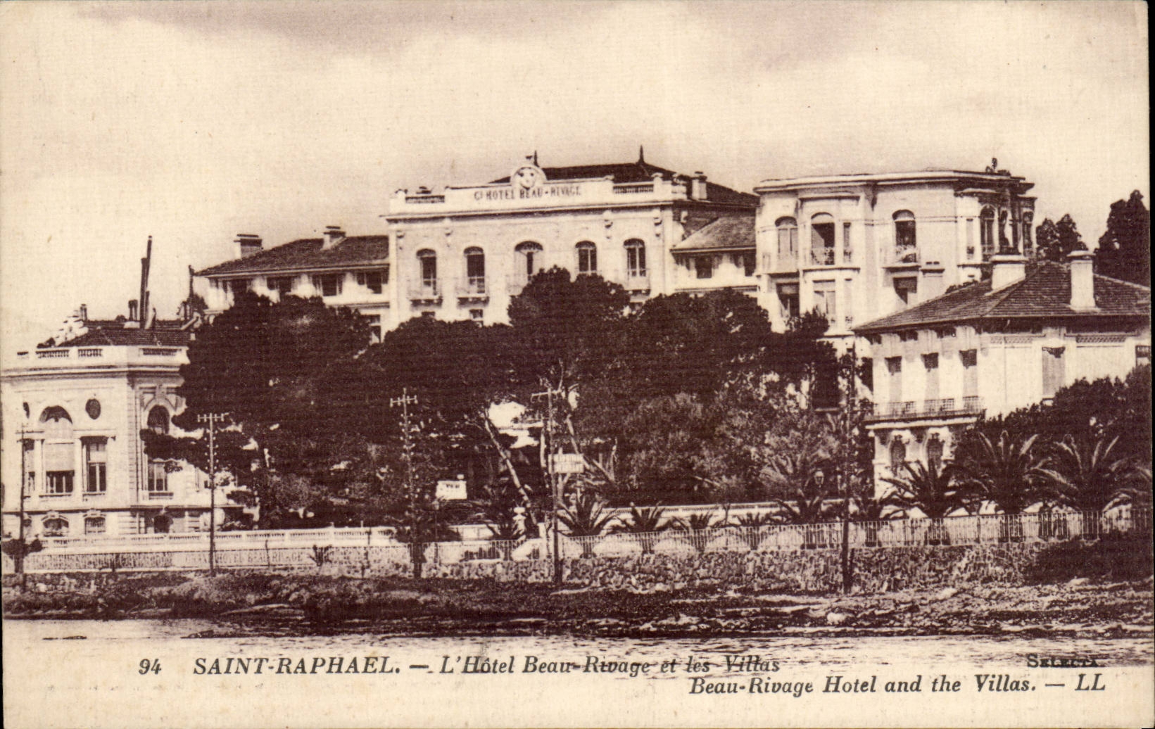 Saint Raphael CPA L'hotel beau rivage et les villas