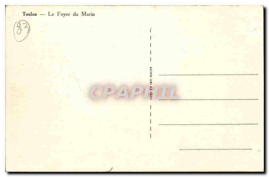 Toulon CPA le foyer du marin — Rückseite