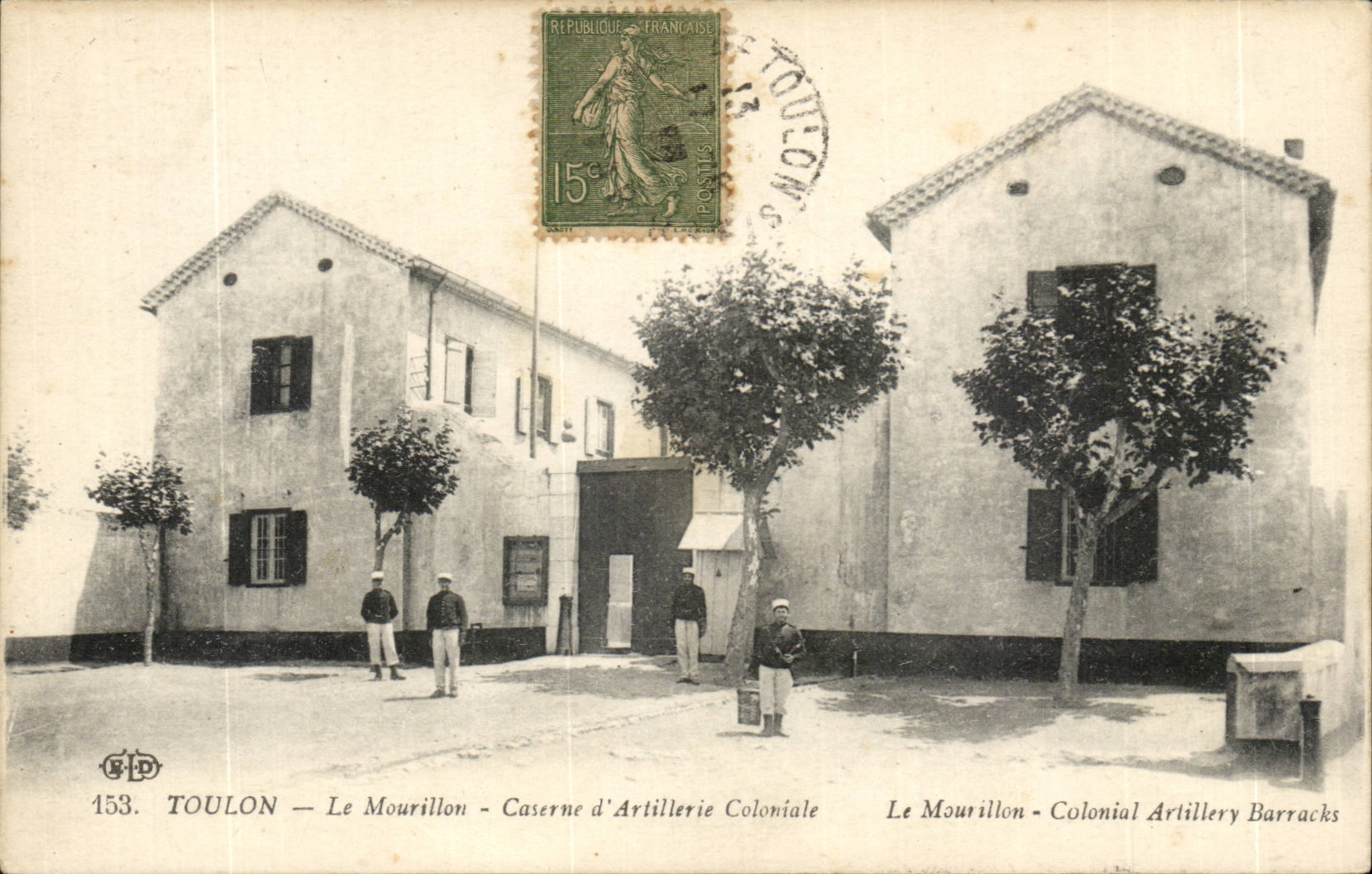 Toulon — Le Mourillon — Caserne d'Artillerie Coloniale — G.P.D. n°153