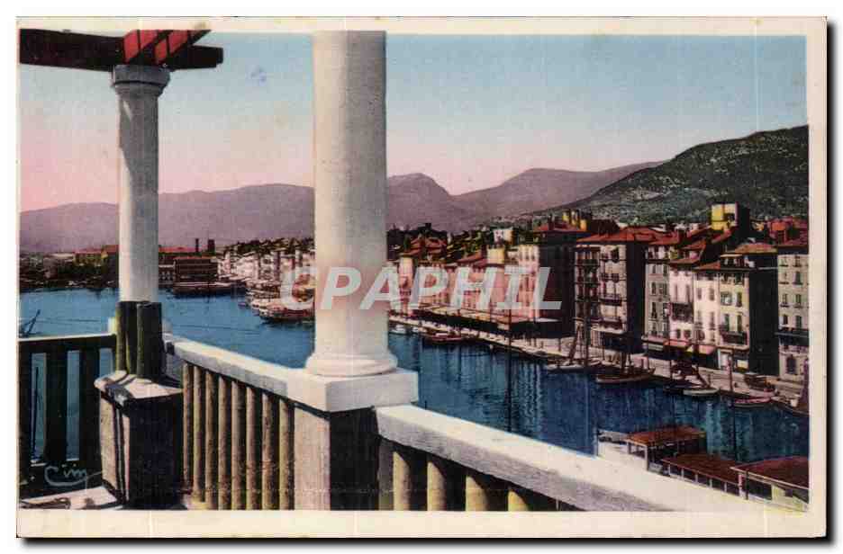 Toulon — Jolie vue sur le Quai — Conlier Imp. Macor