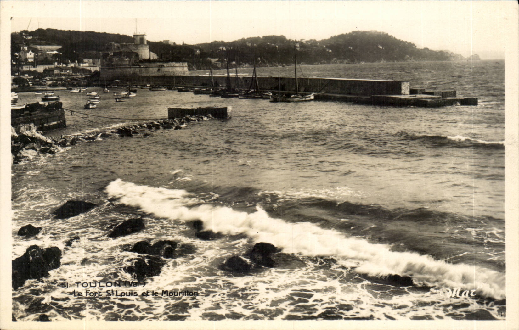 Toulon CPA Le fort Saint Louis et le Morillon