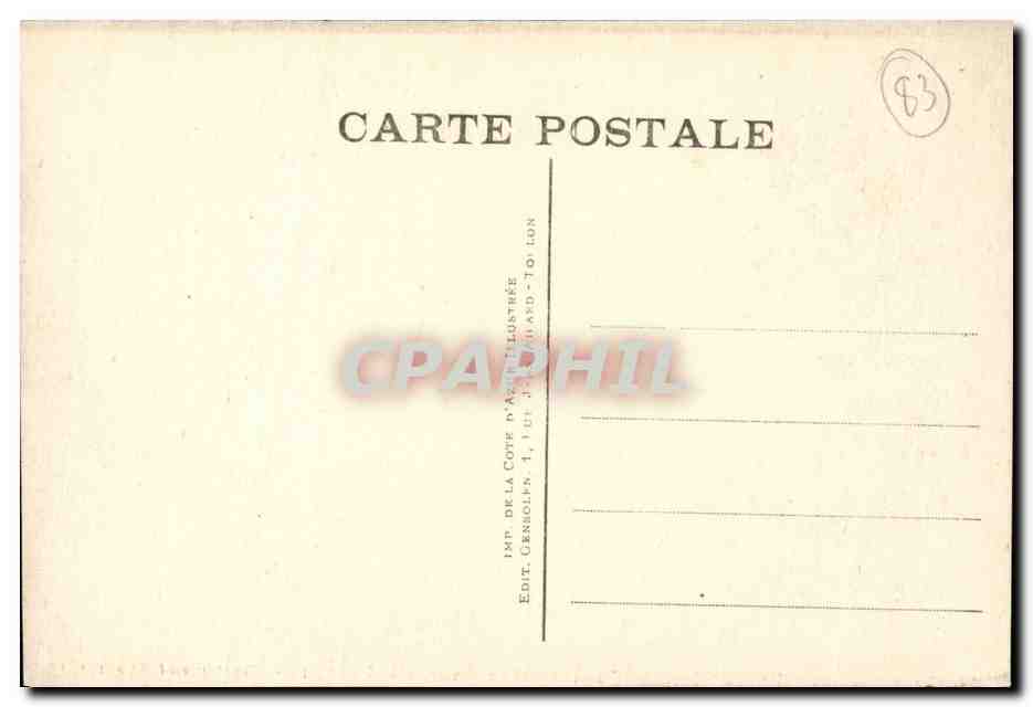 Toulon CPA Le theatre et la caisse d'epargne — Rückseite