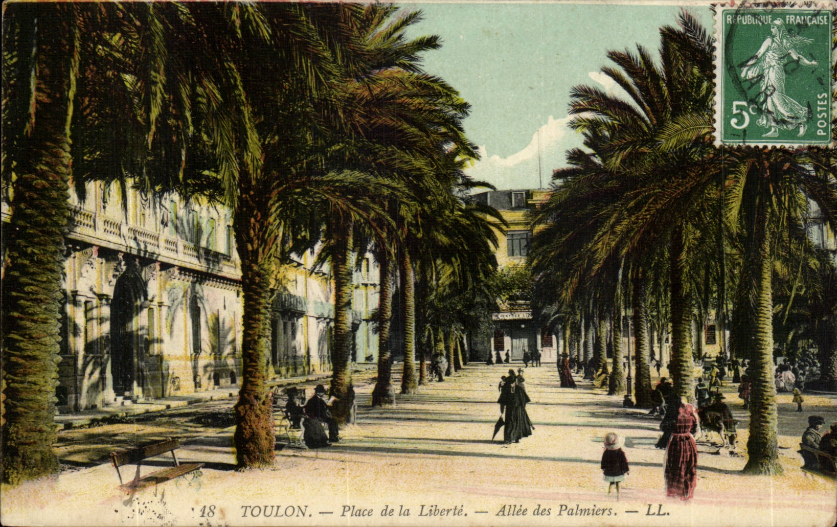Toulon — Place de la Liberté — Allée des Palmiers — LL.