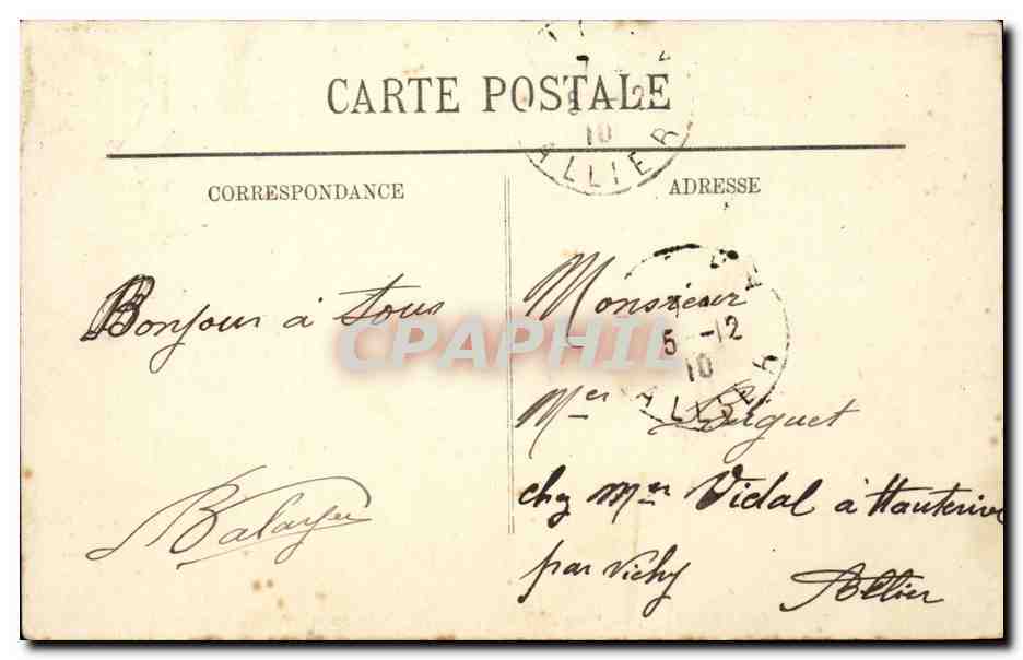 Toulon — Place de la Liberté — Allée des Palmiers — LL. — Verso